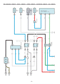 2015年丰田埃尔法系统电路图-智能上车和起动系统 转向锁止 门锁控制 发动机停机系统 防盗（右驾驶车型）
