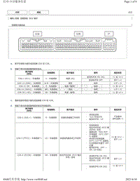 2015年丰田埃尔法针脚图-空调系统 ECU 端子图