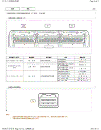 2019年丰田卡罗拉雷凌针脚图（含混动）-动态雷达巡航控制系统（HV车型）ECU端子图