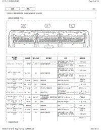 2019年丰田卡罗拉雷凌针脚图（含混动）-混合动力控制系统ECU端子图