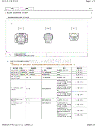 2019年卡罗拉双擎E 针脚图-动力转向系统ECU端子图