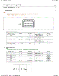 2011-2015年丰田凯美瑞针脚图-前向识别摄像机系统 ECU 端子图