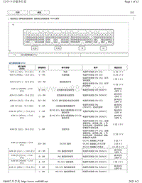 2012年-2016年凯美瑞针脚图-混合动力控制系统 ECU 端子图