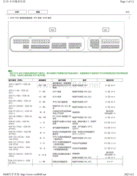 2012年-2016年凯美瑞针脚图-4AR-FXE 发动机控制系统ECM端子图