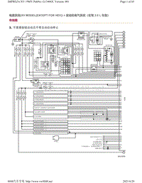 2019年斯巴鲁翼豹XV电路图-发动机气（左驾2.0L车型） XVMODEL EXCEPTFORHEV 