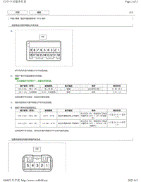 2013 2017年致炫 致享 威驰FS针脚图-电动车窗控制系统ECU端子图