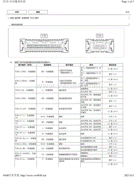 2013 2017年致炫 致享 威驰FS针脚图-仪表ECU端子图