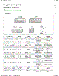 2014-2018年卡罗拉雷凌针脚图-导航系统ECU端子图