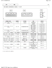 2018年丰田CHR奕泽针脚图-音频和视频系统（收音机型）ECU端子图