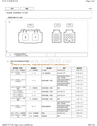 2018年丰田CHR奕泽针脚图-电动助力转向ECU端子图