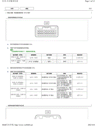 2018年丰田凯美瑞针脚图-电动窗控制系统 ECU 端子图