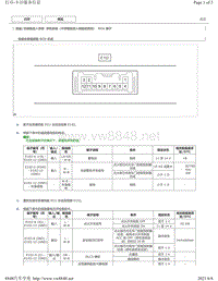 2018年丰田凯美瑞针脚图-停机系统（不带智能进入和起动系统） ECU 端子图