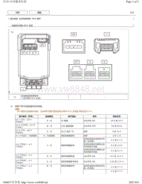 2015-2018年丰田汉兰达针脚图-动力转向系统 ECU 端子图