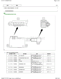 2015-2018年丰田汉兰达针脚图-加热式方向盘系统 ECU 端子图