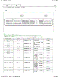 2015-2018年丰田汉兰达针脚图-U661E 自动变速器ECU端子图