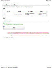 2018年丰田凯美瑞故障代码-车外后视镜U0142