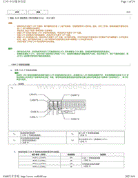 2015-2018年丰田汉兰达针脚图-CAN 通信系统（带中央网关 ECU） ECU 端子图