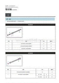 2020年路虎卫士维修手册Defender L663 -205-01驱动轴规格