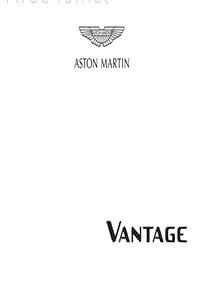 2020年5月阿斯顿马丁Vantage车主手册