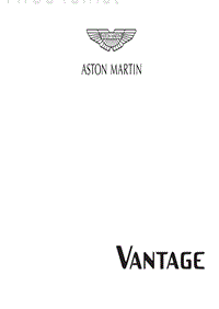 2020年阿斯顿马丁Vantage车主手册