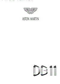 2019年阿斯顿马丁DB11 车主手册（2019年5月前）