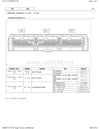 2018年雷克萨斯UX200 UX250h UX260h针脚图-巡航控制系统（HV 车型） ECU 端子图