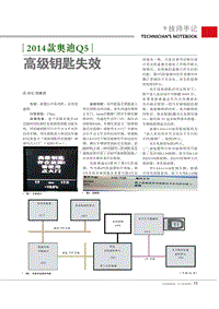 奥迪Q5高级钥匙失效