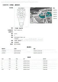 2021年路虎卫士Defender（L663）端子图-C2MC01C - 仪表盘 - 虚拟显示