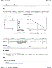 2020年雷克萨斯LM300H LM350混合动力故障码-P0AC0-817