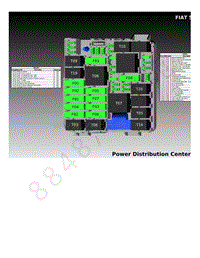 2020年菲亚特500L电路图-POWER-DISTRIBUTION-CENTER---FRONT-LAYOUT