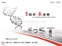 奥迪 2014年第二期SOST TPI-发动机系统