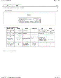 2018-2019年雷克萨斯ES车系针脚图-抬头显示系统（HV 车型） ECU 端子图