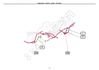 2017年雷克萨斯LS350-座椅配线和线束（右驾驶车型 后排座椅 不带电动座椅）R-W