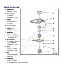 2021年高尔夫A8维修手册-组装概览 - 离合器结合装置