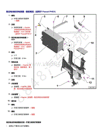 2021年帕萨特1.4升发动机DJZ和DUK维修手册-高压电池的充电装置 - 装配概览（适用于 Passat PHEV 