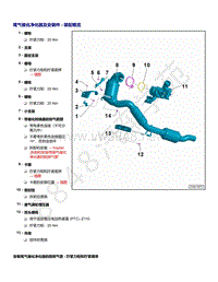 2021年帕萨特1.4升发动机DJZ和DUK维修手册-尾气催化净化器及安装件 - 装配概览