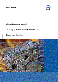 SSP 994466AG The 8-speed Automatic Gearbox 0C8