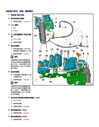 上汽大众ID4维修手册-热泵阀门单元 背面 - 装配概览