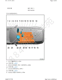 一汽大众ID.6 CROZZ电路图-安装位置 汽车中部的控制单元