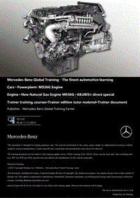 2018奔驰动力系统M936G发动机技术培训手册资料EN