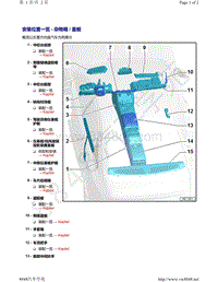 奥迪A8D5-安装位置一览 - 杂物箱 盖板