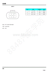 2021年上汽荣威RX5连接器端子图 EN119