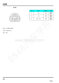 2021年上汽荣威RX5连接器端子图 BY108