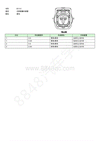 2021年上汽荣威RX5 ePLUS连接器端视图 BY1417283-6507-70