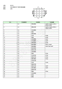 2021年上汽荣威RX5 ePLUS连接器端视图 BY070EE004359