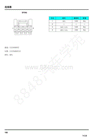 2021年上汽荣威RX5连接器端子图 BY046