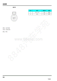 2021年上汽荣威RX5连接器端子图 EN109