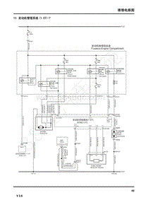 2021年上汽荣威RX5电路图 13.发动机管理系统 1.5T -7