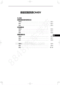 2022年一汽红旗H9维修手册-发动机-排放控制系统CA6GV