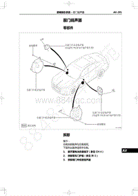 2022年一汽红旗H9维修手册-音响娱乐系统-前门扬声器